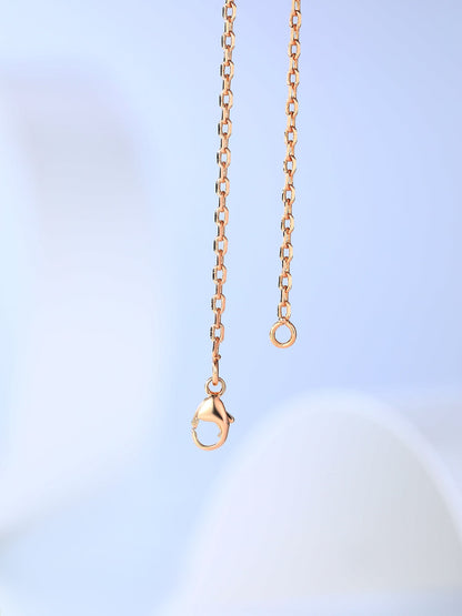 [Glow Jewelry]H CAGE PINK GOLD NECKLACE