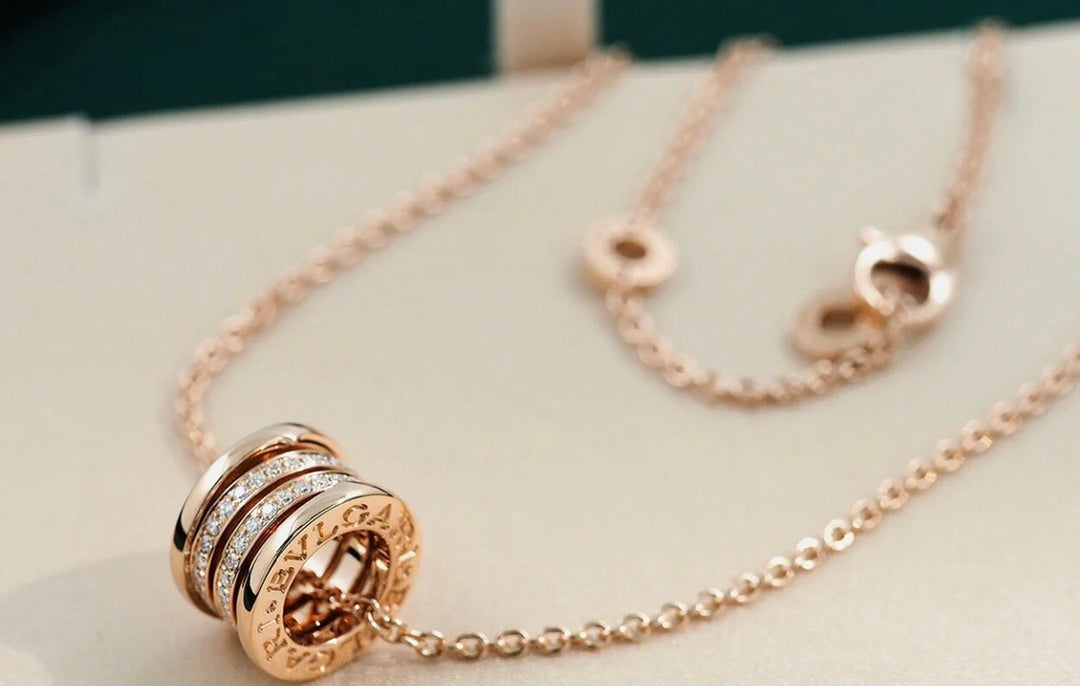 [Glow Jewelry]ZERO 1 PINK GOLD DIAMOND NECKLACE