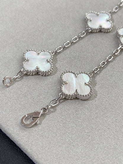 [Glow Jewelry]Neue KOLLEKTION CLOVER WHITE PEARL MOP 5 MOTIV ARMBÄNDER