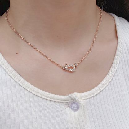 ¡®Glow Jewelry¡¯FORCE 10 PINK GOLD DIAMOND NECKLACE