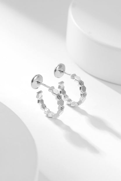 ¡®Glow Jewelry¡¯BEE LOVE DIAMOND HOOP EARRINGS