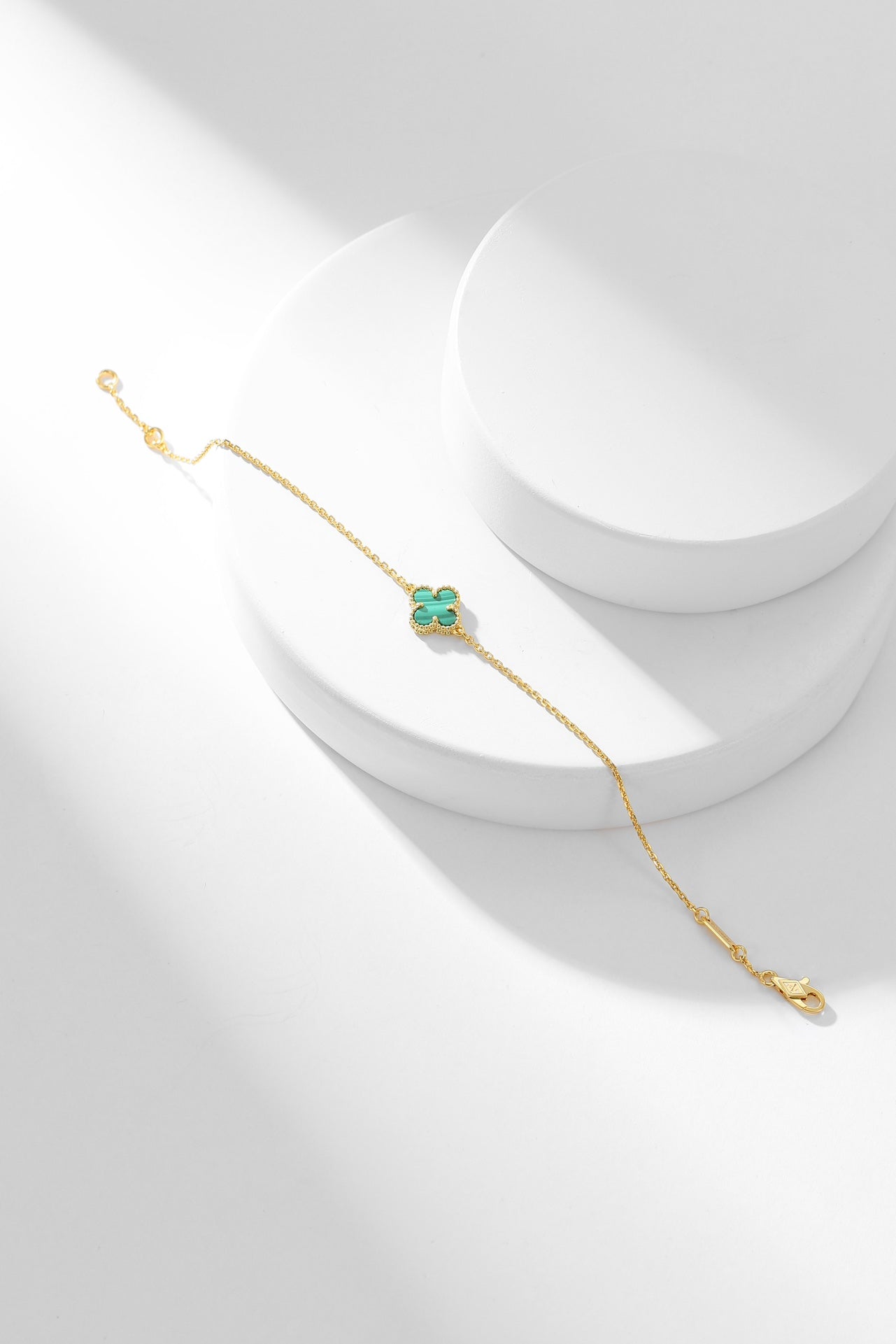 ¡®Glow Jewelry¡¯CLOVER BRACELET MALACHITE 1 MOTIF