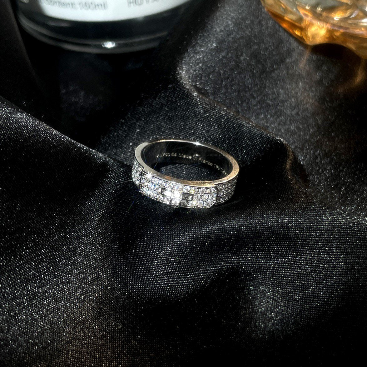 „Glow Jewelry“ SILBER DIAMANTENRING KELLY