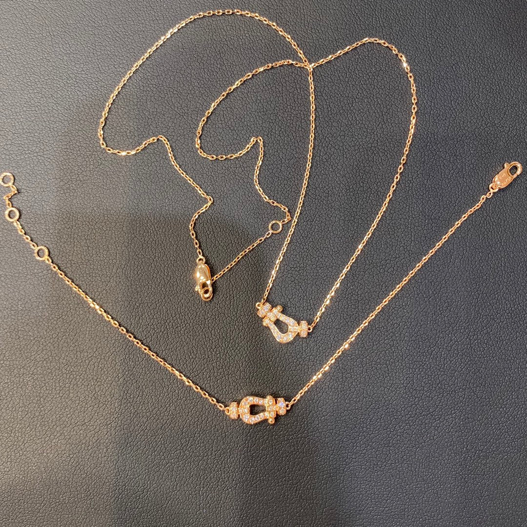 [Glow Jewelry]FORCE 10 DIAMOND PINK GOLD NECKLACE MINI MODEL