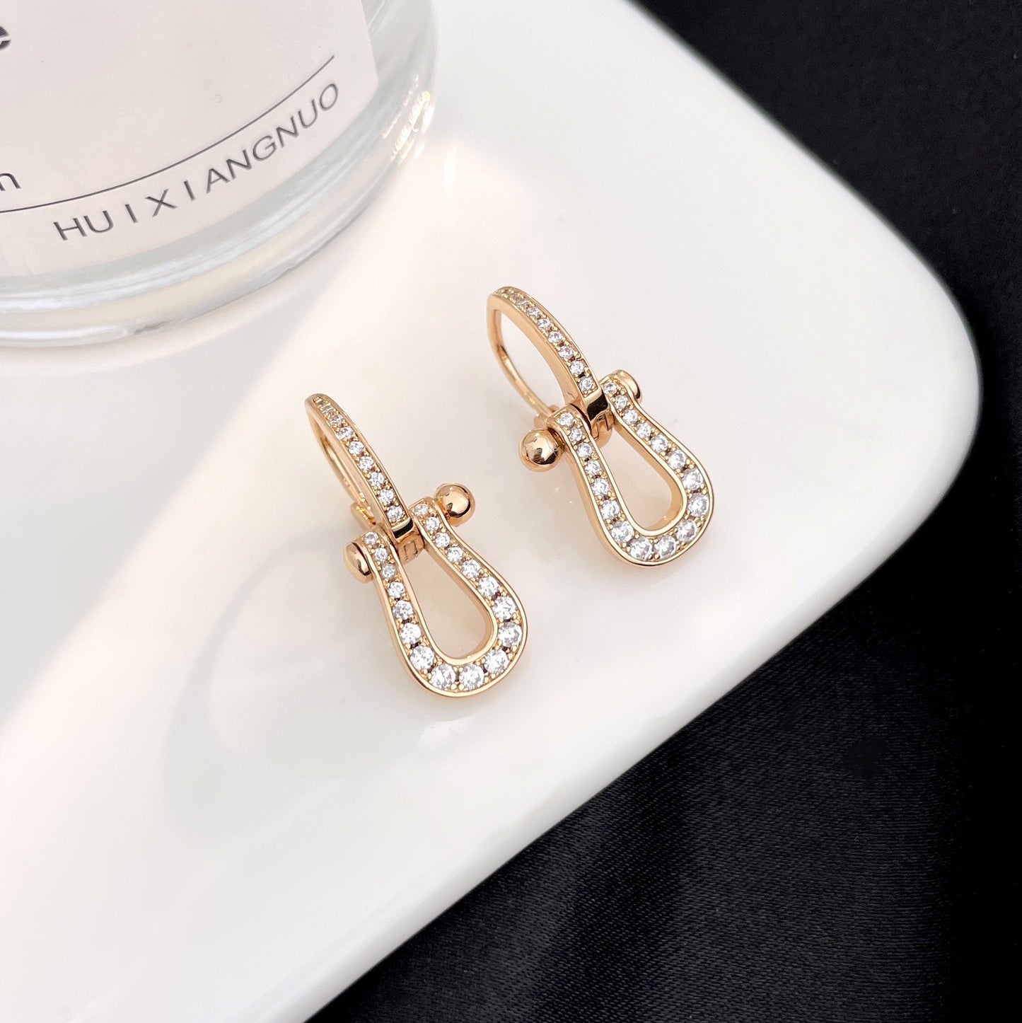 ¡®Glow Jewelry¡¯FORCE 10 FULL DIAMOND DROP EARRINGS MEDIUM MODEL
