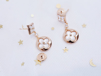 ¡®Glow Jewelry¡¯STAR AND SUN PINK GOLD MOP DROP EARRINGS