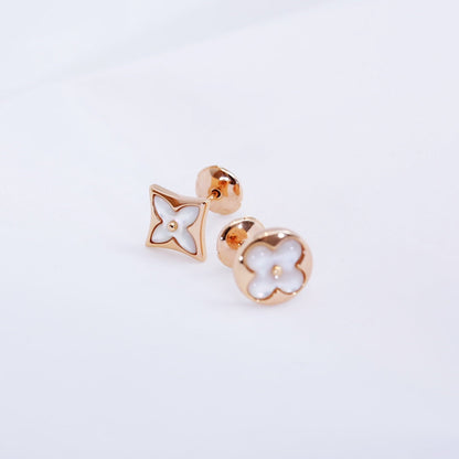 ¡®Glow Jewelry¡¯STAR AND SUN PINK GOLD MOP STUD EARRINGS