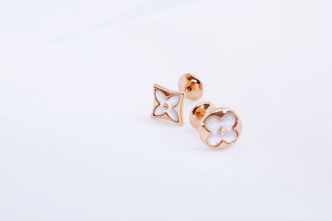 ¡®Glow Jewelry¡¯STAR AND SUN PINK GOLD MOP STUD EARRINGS