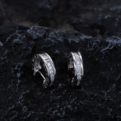 [Glow Jewelry]ZERO 1 MINI SILVER DIAMOND EARRINGS