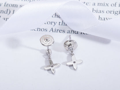 „Glow Jewelry“ VIDYLLE SILBERNE DIAMANT-MINI-DROP-OHRRINGE