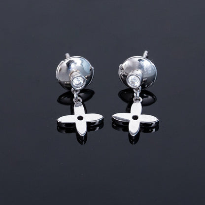„Glow Jewelry“ VIDYLLE SILBERNE DIAMANT-MINI-DROP-OHRRINGE