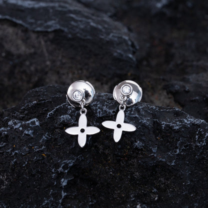 „Glow Jewelry“ VIDYLLE SILBERNE DIAMANT-MINI-DROP-OHRRINGE