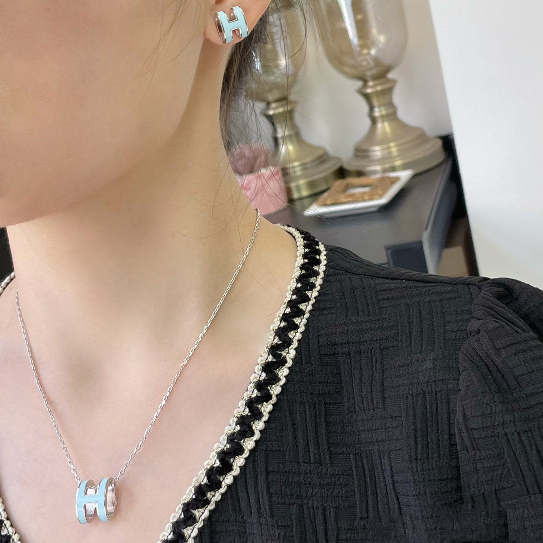 „Glow Jewelry“ POP H SKY BLUE HALSKETTE