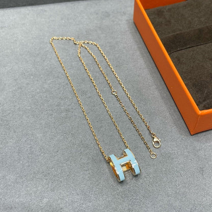 „Glow Jewelry“ POP H SKY BLUE HALSKETTE