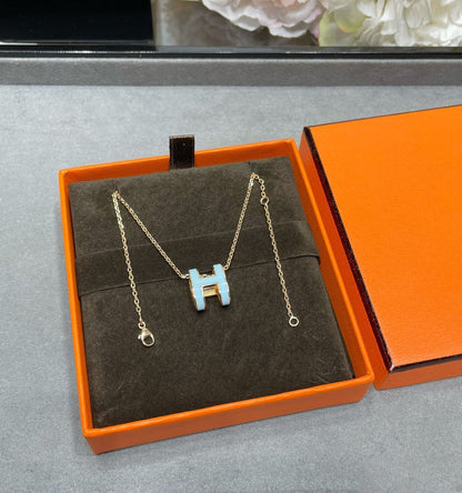 „Glow Jewelry“ POP H SKY BLUE HALSKETTE
