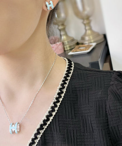 „Glow Jewelry“ POP H SKY BLUE OHRSTECKER