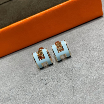 „Glow Jewelry“ POP H SKY BLUE OHRSTECKER