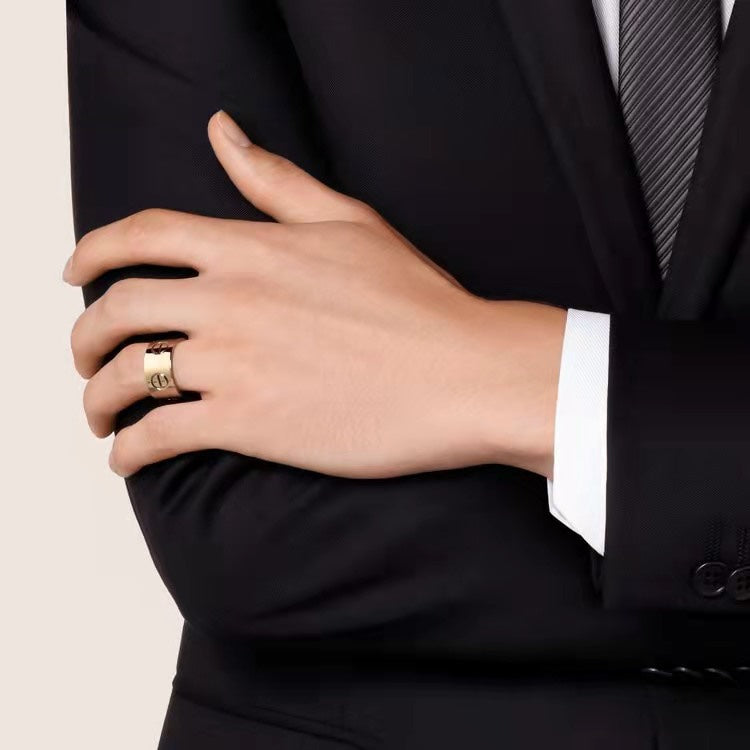 [Glow Jewelry]LOVE 11MM LARGE RING