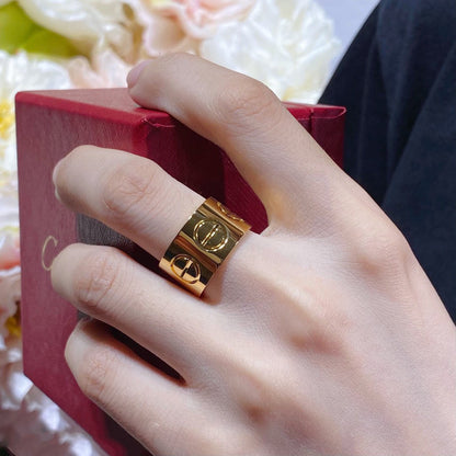 [Glow Jewelry]LOVE 11MM LARGE RING