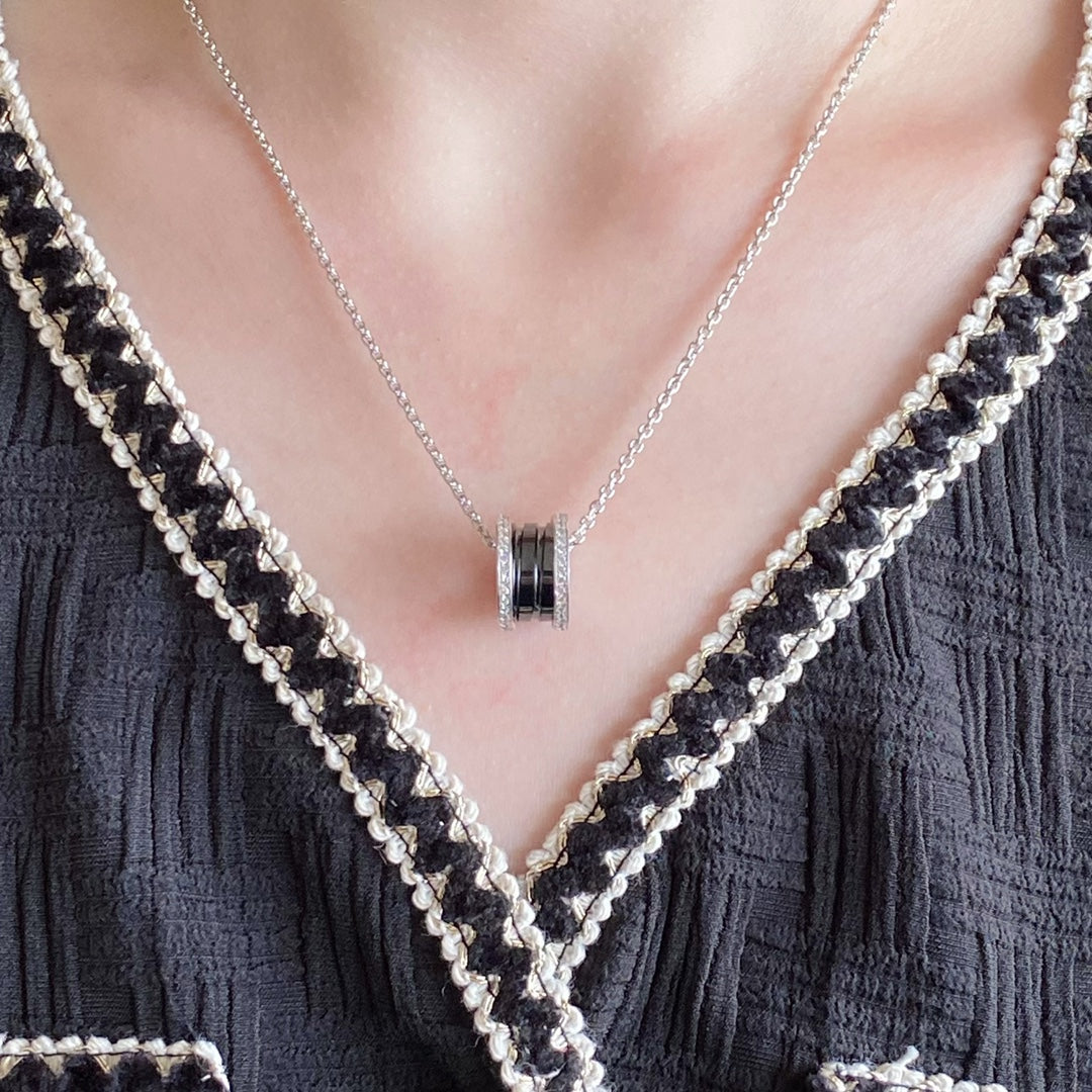 [Glow Jewelry]ZERO 1 DIAMOND CERAMIC NECKLACE