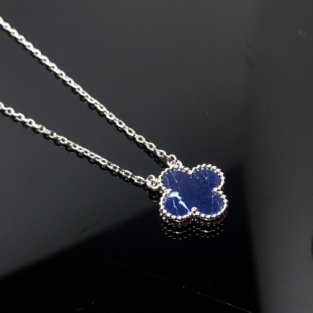 „Glow Jewelry“ KLEE PIETERSIT SILBER LANGE HALSKETTE