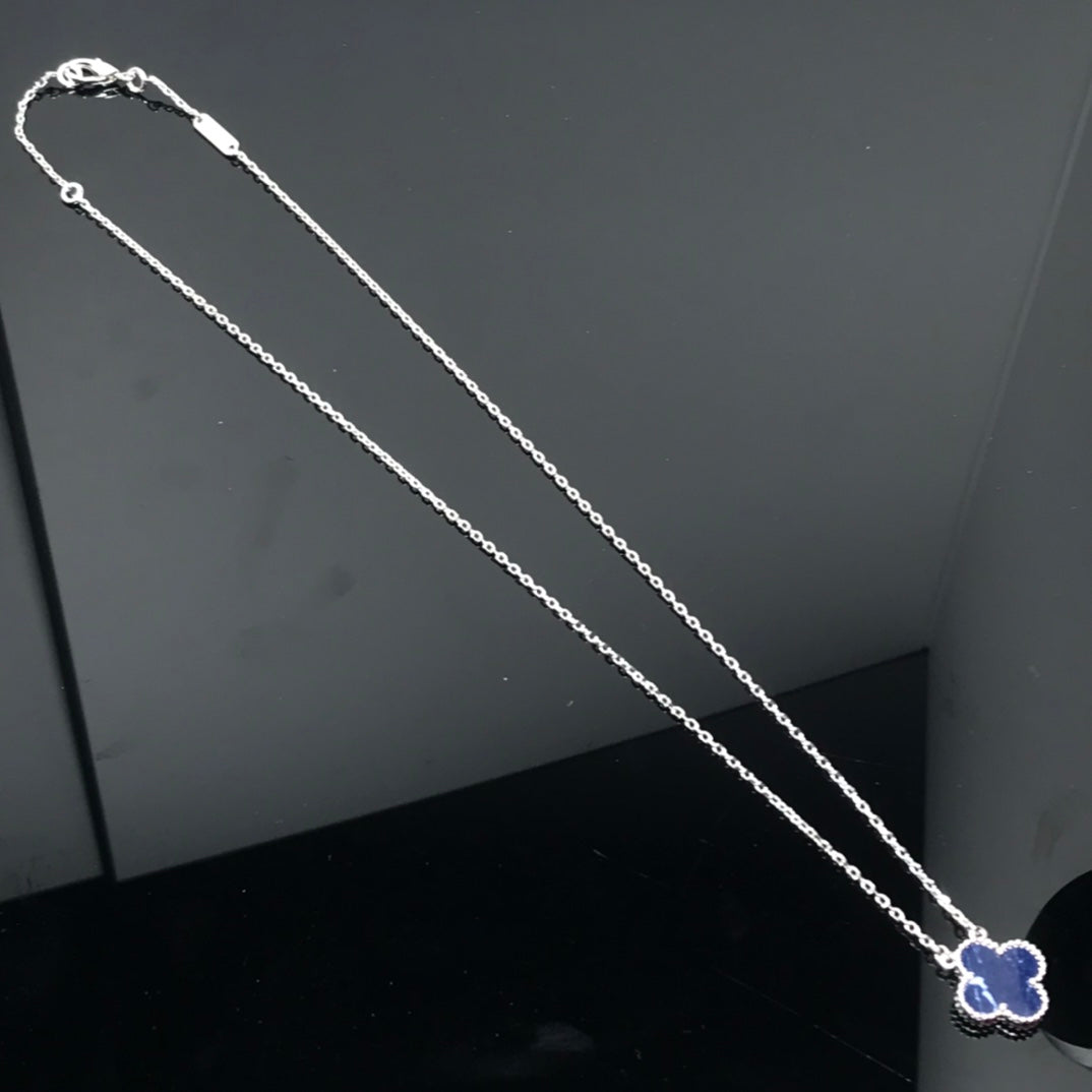 „Glow Jewelry“ KLEE PIETERSIT SILBER LANGE HALSKETTE