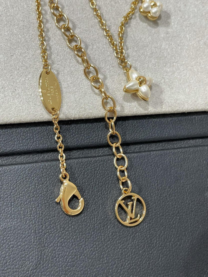 Glow JewelryFLOWERGRAM GOLD MOP DOPPELREIHIGE HALSKETTE