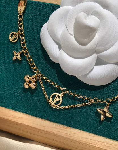 „Glow Jewelry“ BLOOMING PINK GOLD MOP ARMBAND