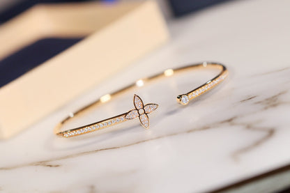 „Glow Jewelry“ IDYLLE GOLD OFFENER ARMBAND MIT DIAMANTENBESATZ
