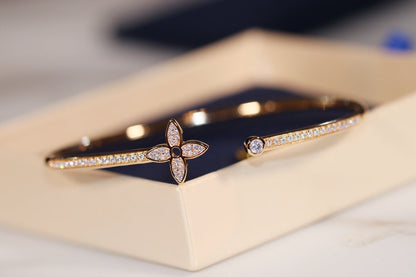 „Glow Jewelry“ IDYLLE GOLD OFFENER ARMBAND MIT DIAMANTENBESATZ