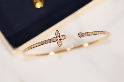 „Glow Jewelry“ IDYLLE GOLD OFFENER ARMBAND MIT DIAMANTENBESATZ