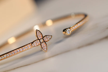 „Glow Jewelry“ IDYLLE GOLD OFFENER ARMBAND MIT DIAMANTENBESATZ