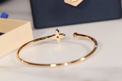 „Glow Jewelry“ IDYLLE GOLD OFFENER ARMBAND MIT DIAMANTENBESATZ