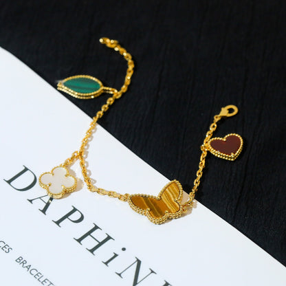 ¡®Glow Jewelry¡¯LUCKY SPRING 5 MOTIF GOLD BRACELET