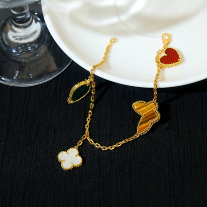 ¡®Glow Jewelry¡¯LUCKY SPRING 5 MOTIF GOLD BRACELET