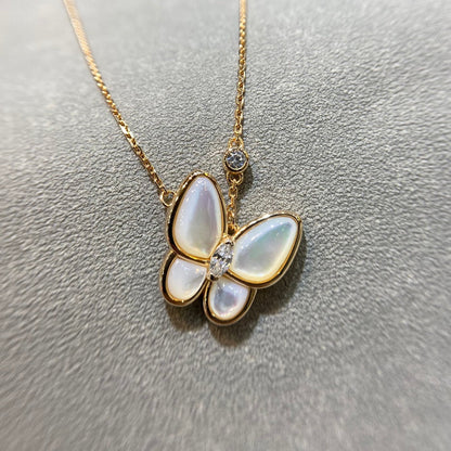 ¡®Glow Jewelry¡¯BUTTERFLY MOP DIAMOND NECKLACE