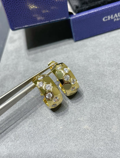 ¡®Glow Jewelry¡¯BEE LOVE DIAMOND HOOP EARRINGS
