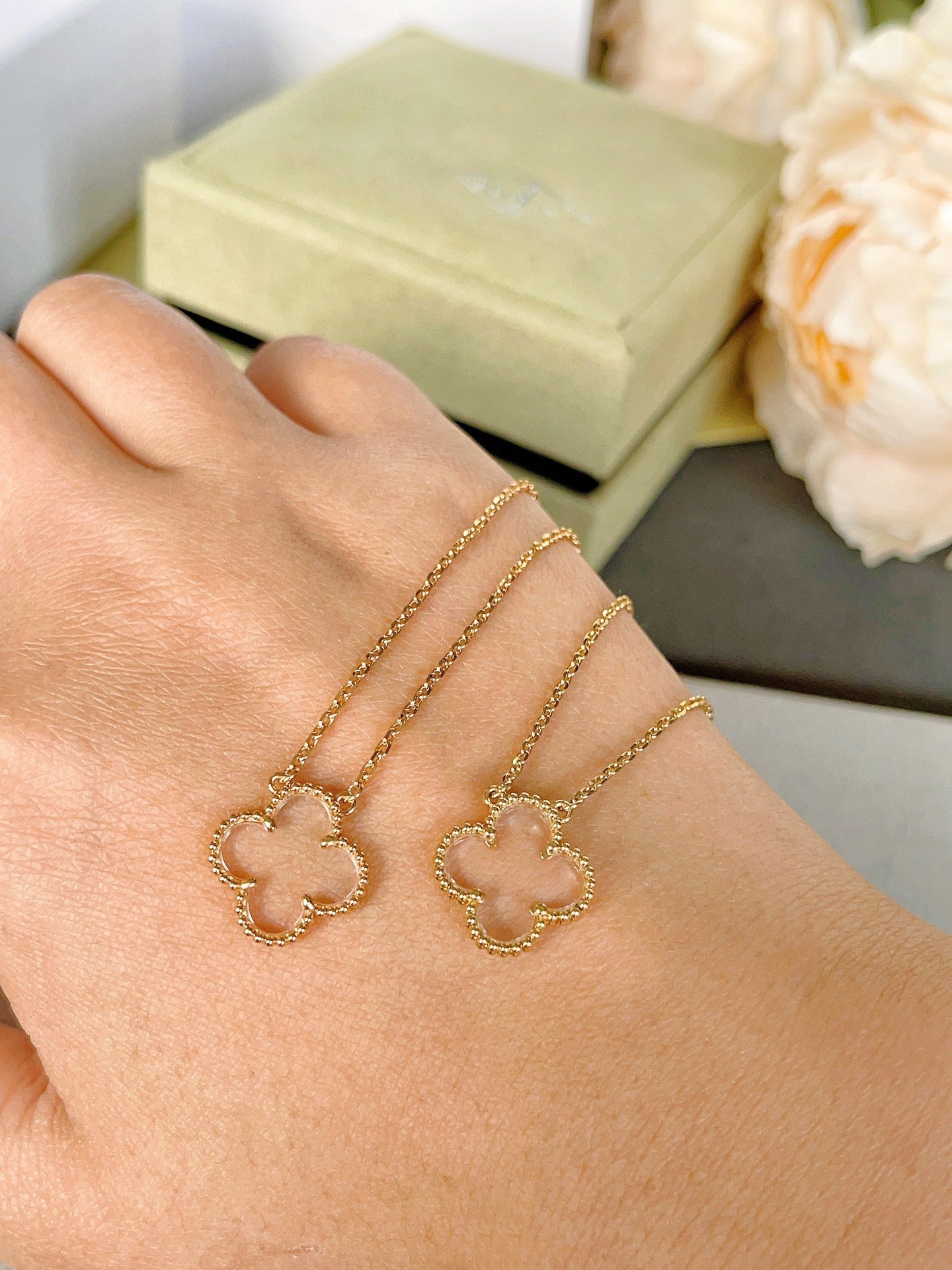 ¡®Glow Jewelry¡¯KLEEB LÜSTER HALSKE KETTE AUS ROSEGOLD