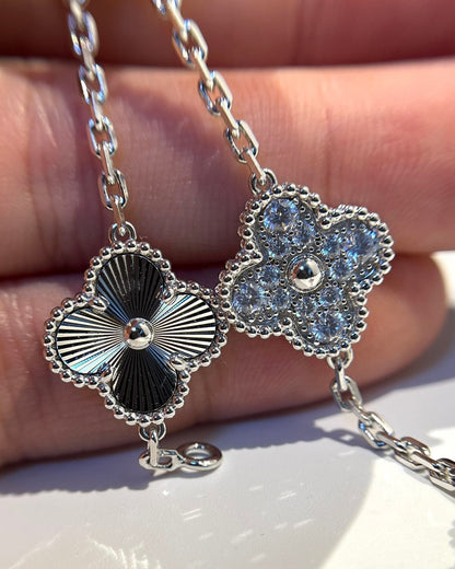 [Glow Jewelry] 新着クローバー5モチーフレーザーブレスレットコレクション