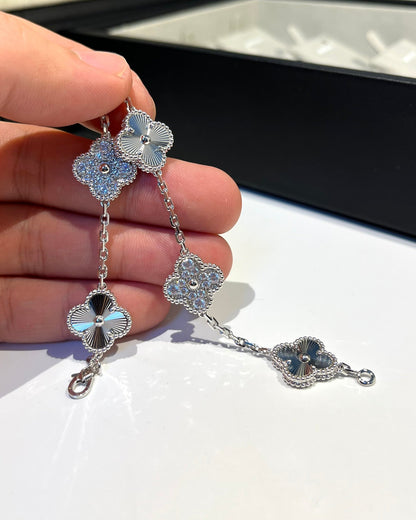 [Glow Jewelry] 新着クローバー5モチーフレーザーブレスレットコレクション