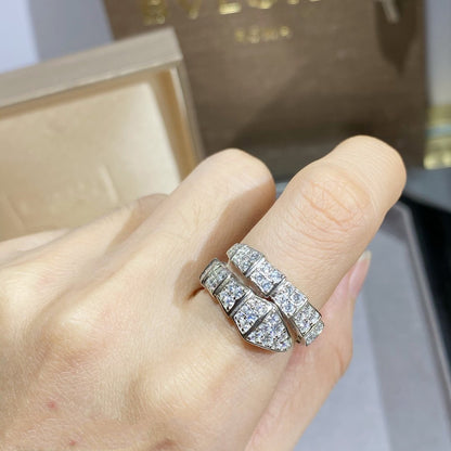 [Glow Jewelry]SERPENTI RING SILVER DIAMOND PAVED