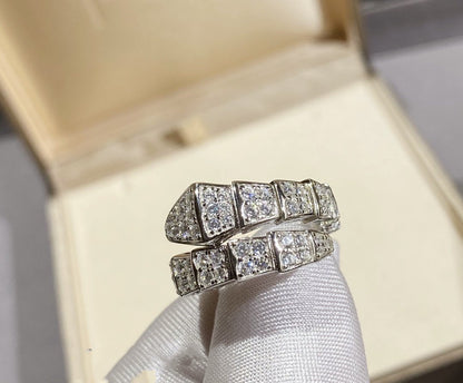 [Glow Jewelry]SERPENTI RING SILVER DIAMOND PAVED