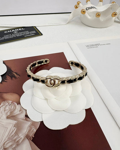 [Glow Jewelry]Double C Open Bangle