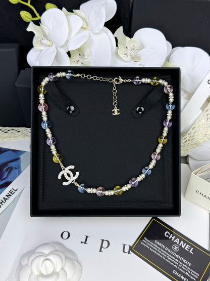 [Glow Jewelry]26C New Spring Collection Colorful Transparent Resin Necklace