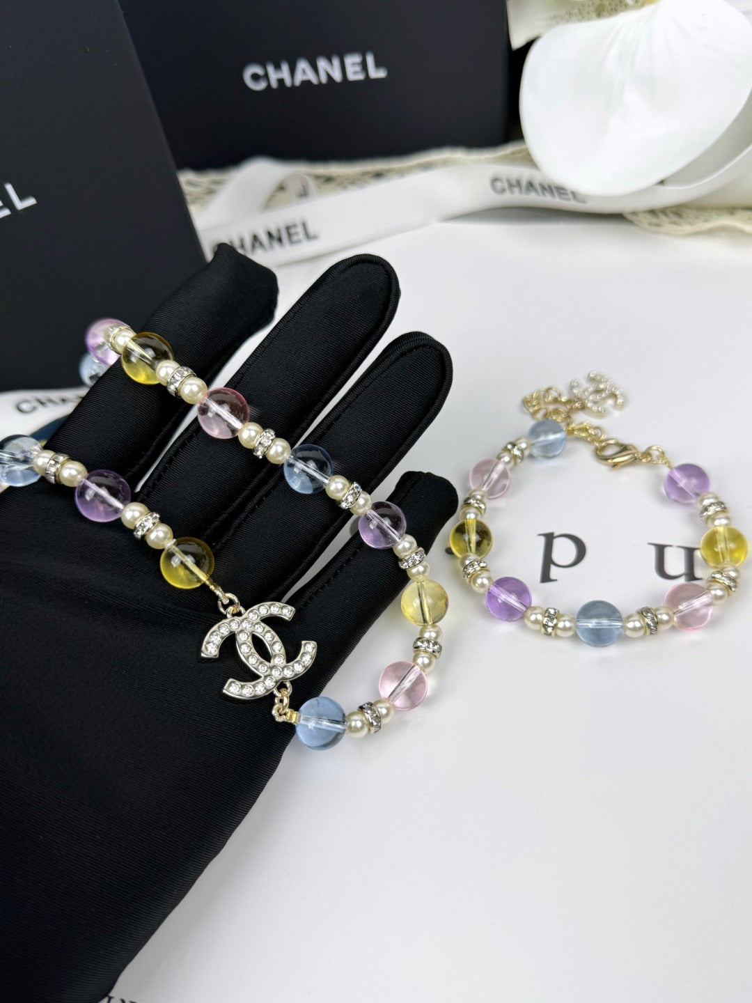 [Glow Jewelry]26C New Spring Collection Colorful Transparent Resin Necklace