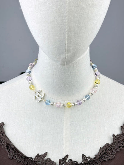 [Glow Jewelry]26C New Spring Collection Colorful Transparent Resin Necklace
