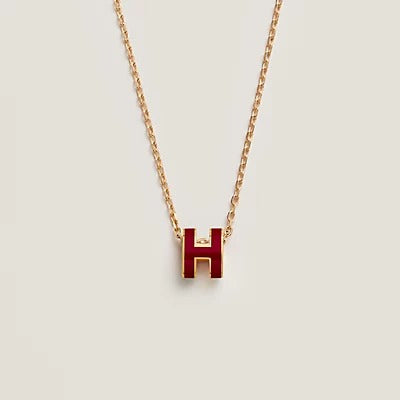 ¡®Glow Jewelry¡¯HM CLIC RED ENAMEL GOLD NECKLACE