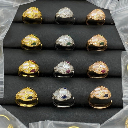 [Glow Jewelry]BRAND NEW ASSORTED SNAKE HEAD MOTHER OF PEARL RINGS