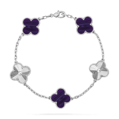 [Glow Jewelry]Neue CLOVER 5 MOTIV LILA STREIFEN ARMBANDKOLLEKTION