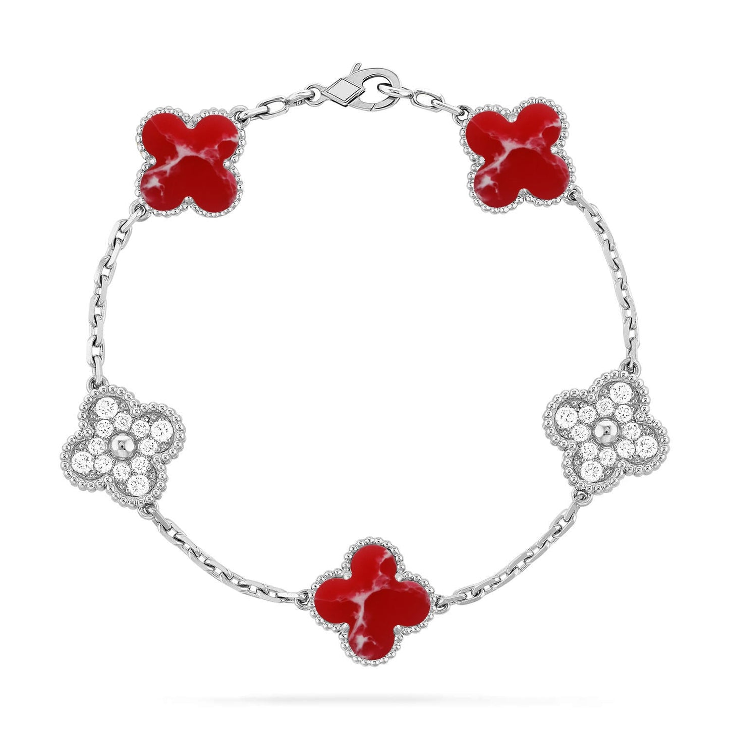 [Glow Jewelry]Neue ARMBANDKOLLEKTION KLASSISCHES ROTES BLUMENMUSTER